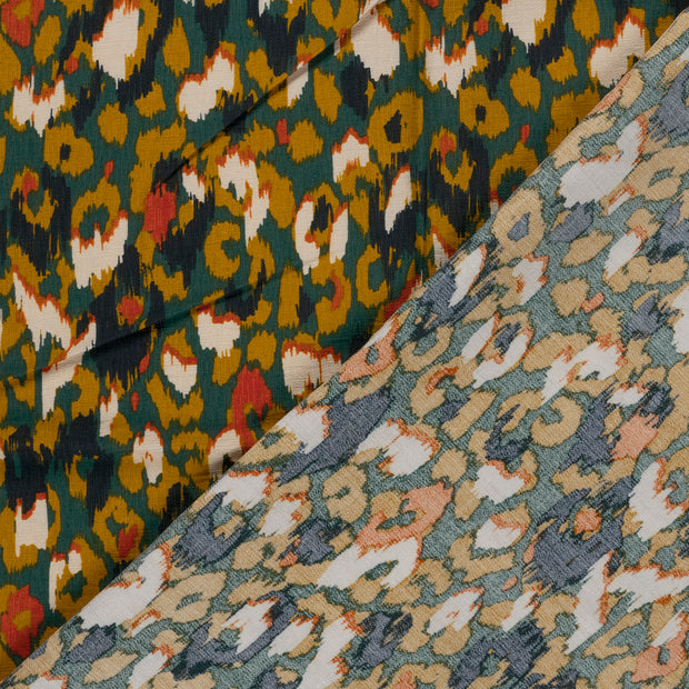 Viscose Nylon Ottoman fabric Abstract printed 