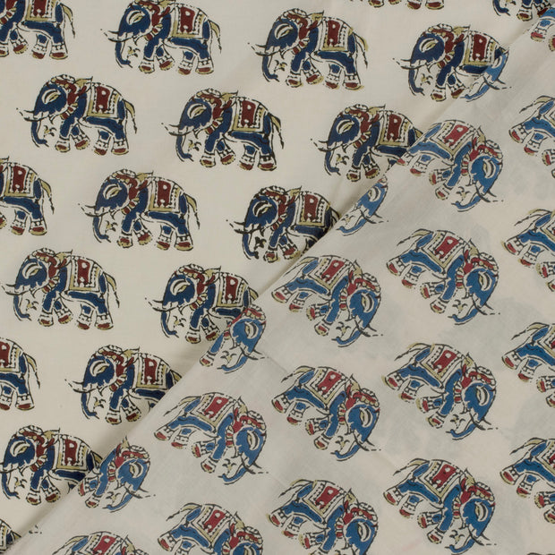 Voile fabric Elephants 