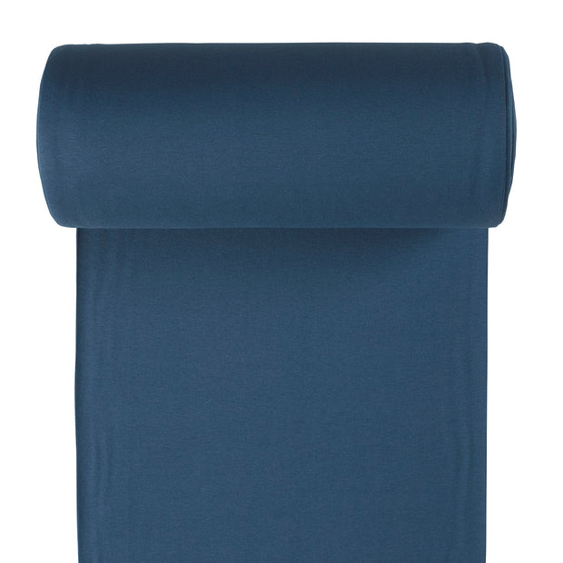 Cuff Material GOTS organic fabric Steel Blue matte 