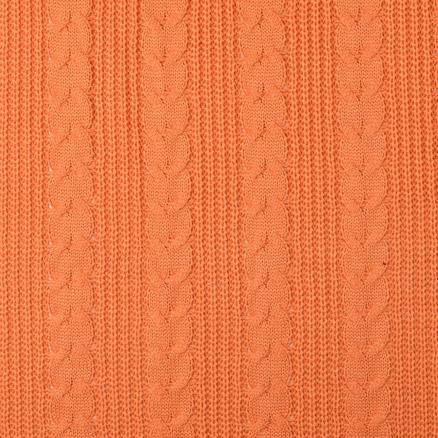 Heavy Knit fabric Unicolour Abricot