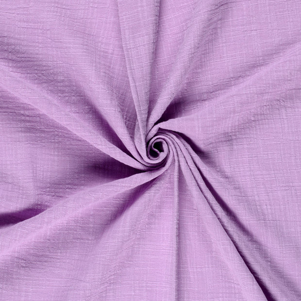 Muslin fabric Lila slub 
