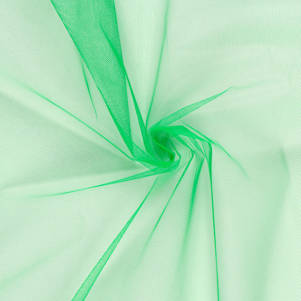 Tulle fabric Green semi-transparent 