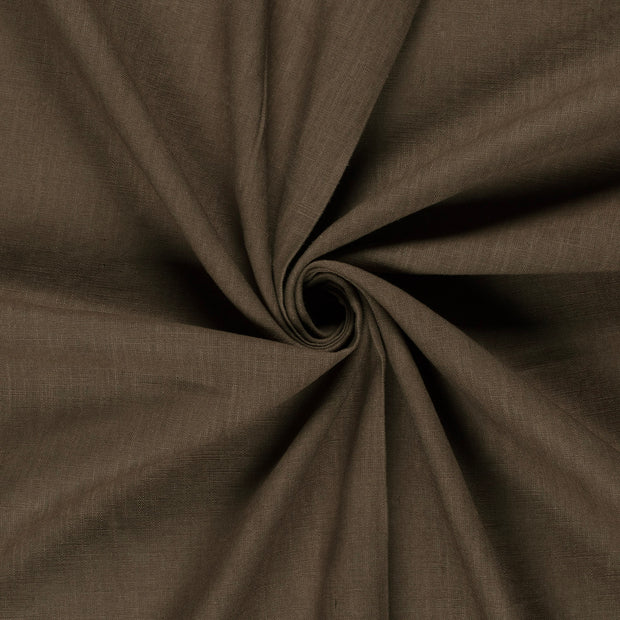 Linen fabric Taupe Grey 
