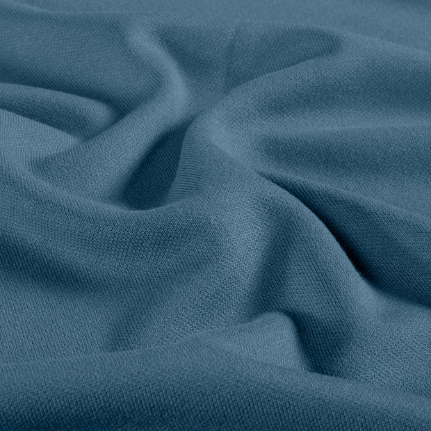Heavy Knit fabric Unicolour Indigo