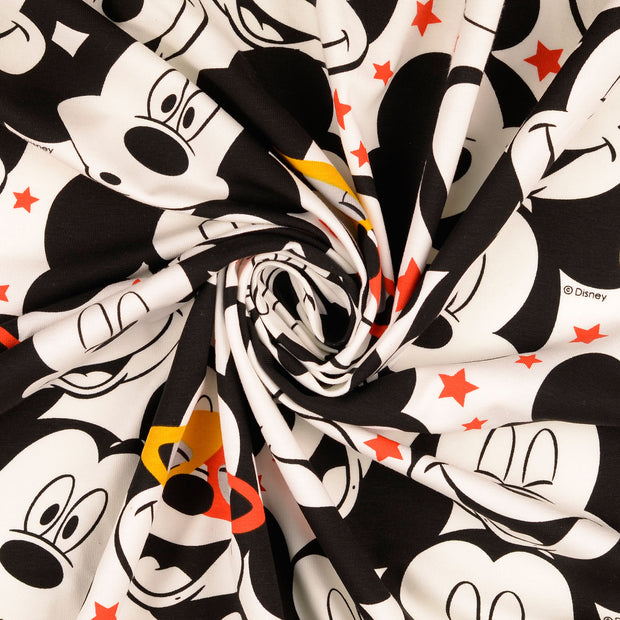 Cotton Jersey fabric Orange printed 