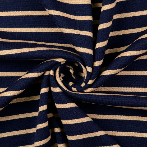 Heavy Knit fabrik Marine 