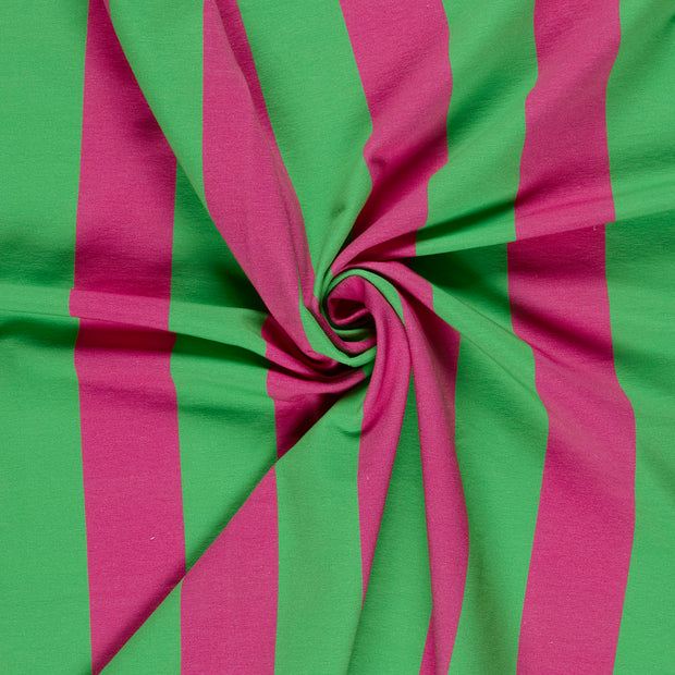 French Terry fabric Green digital printed 