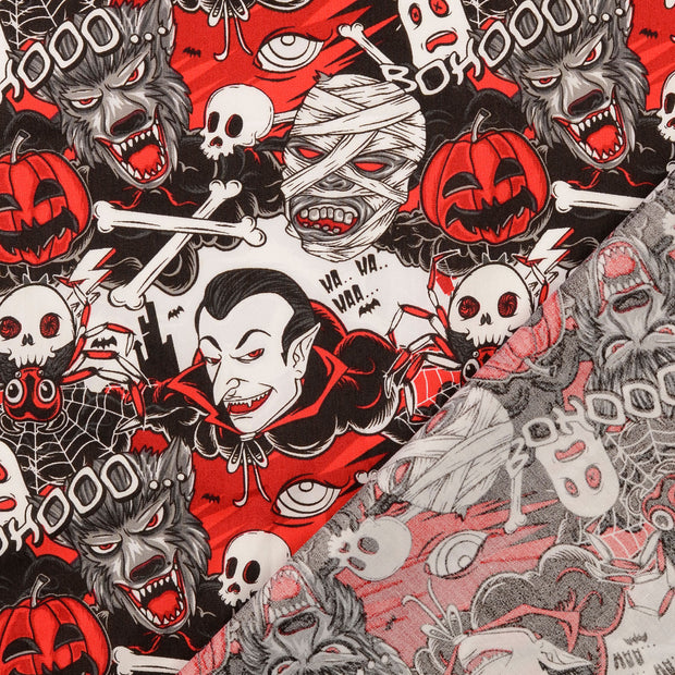  fabric Skulls printed 