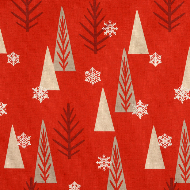 Half Panama fabric Red 