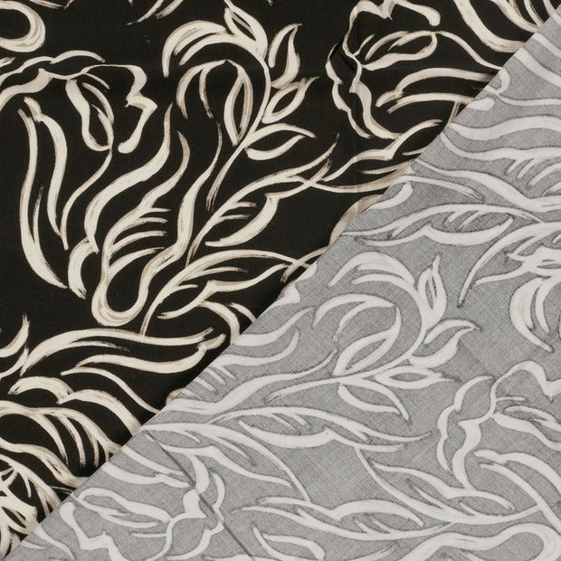 Viscose Twill stof Abstract bedrukt 