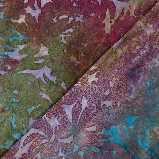 Jacquard fabrik Blumen bedruckt 