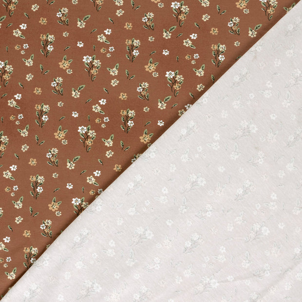 Jersey fabric Flowers printed 