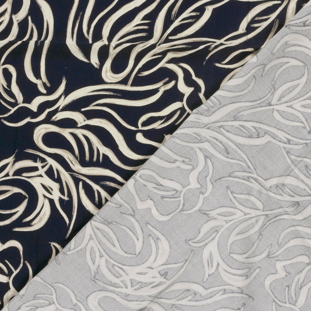Viscose Twill fabric Abstract printed 