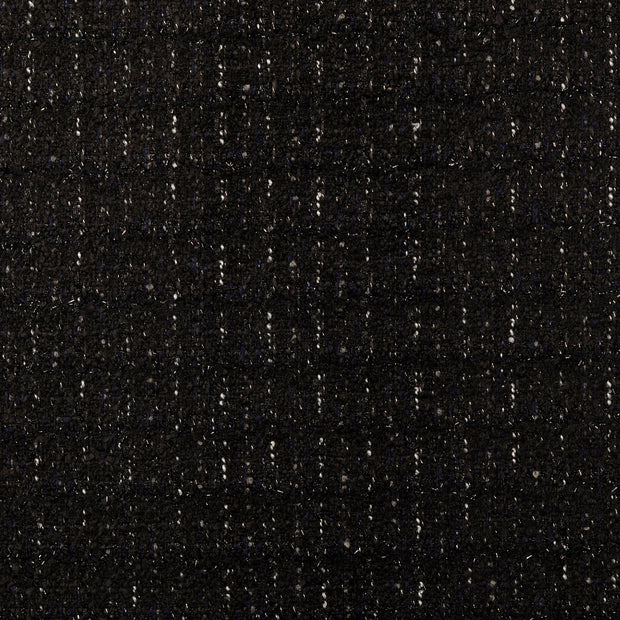 Wool Boucle fabric Unicolour Black