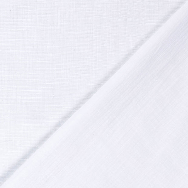 Muslin fabric Unicolour slub 