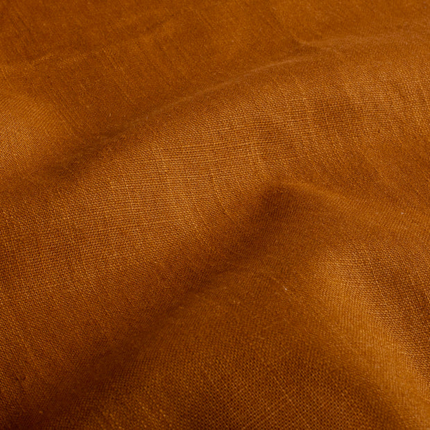 Linen fabric Unicolour Brique