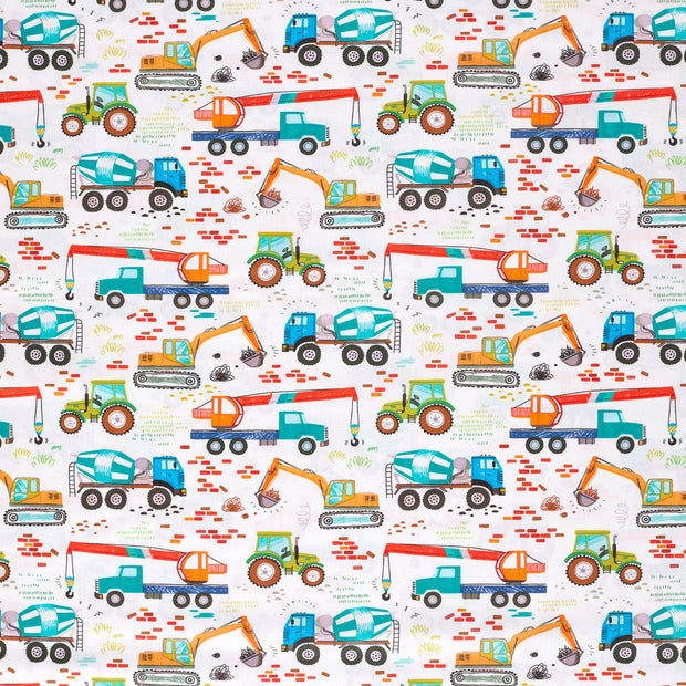 Cotton Poplin fabric Off White matte 