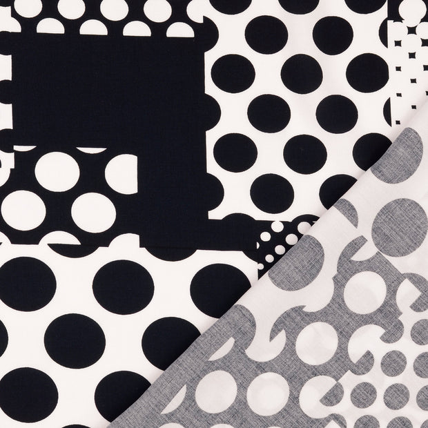 Viscose Poplin fabric Dots printed 