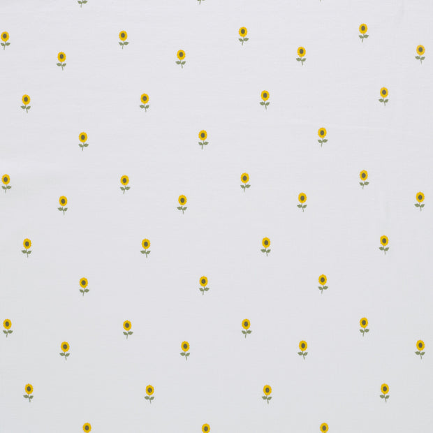 Rib Jersey fabric Off White matte 