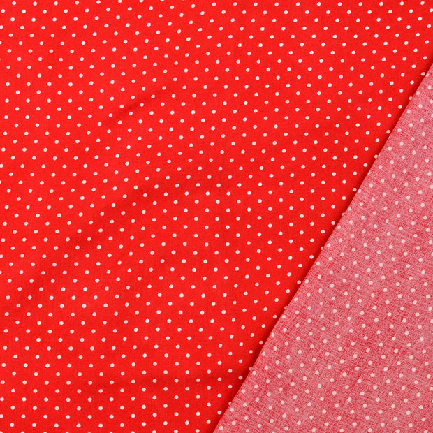 Popeline de Viscose tissu Rouge imprimé 