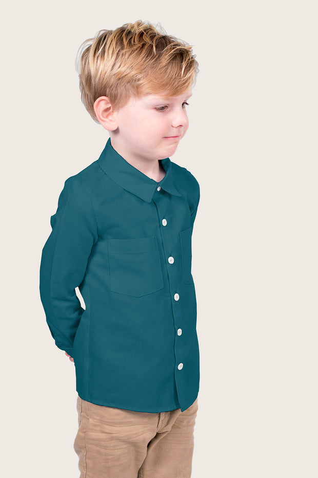 Viscose Poplin fabric Unicolour Petrol
