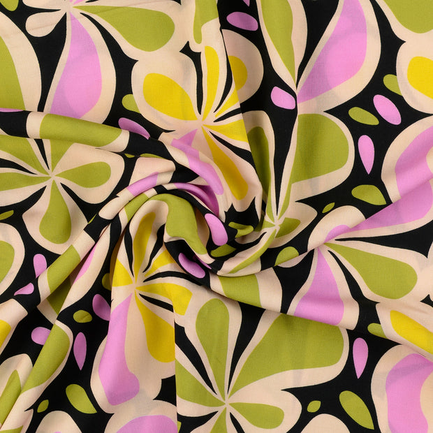 Viscose Poplin fabric Multicolor 