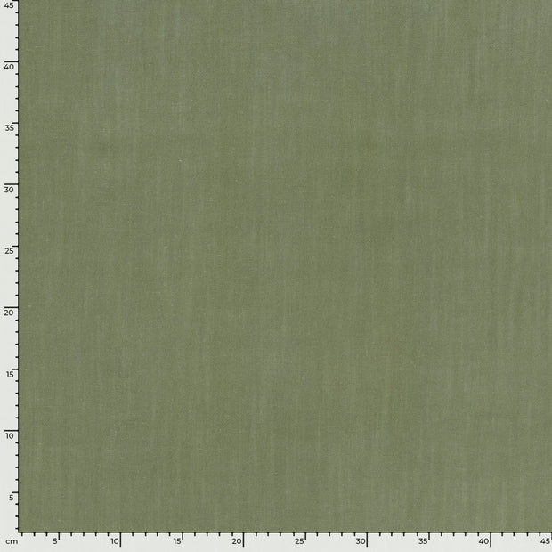 Woven Viscose Linen fabric Unicolour Olive Green