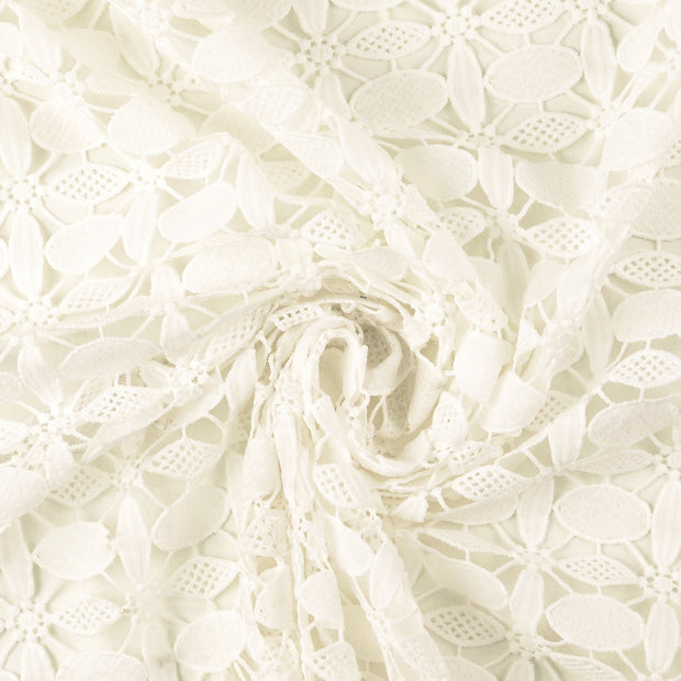 Lace fabric White 