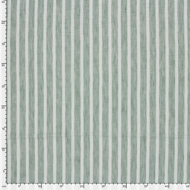 Woven Polyester fabric Stripes Olive Green