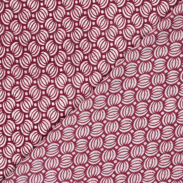Voile fabric Abstract printed 
