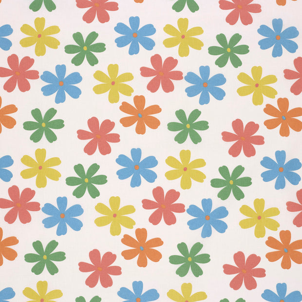 Cotton Poplin fabric Off White matte 