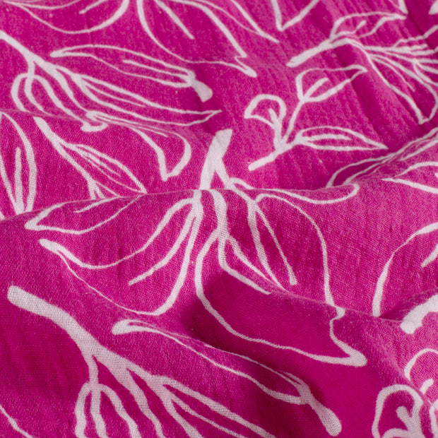 Muslin fabric Twigs Pink