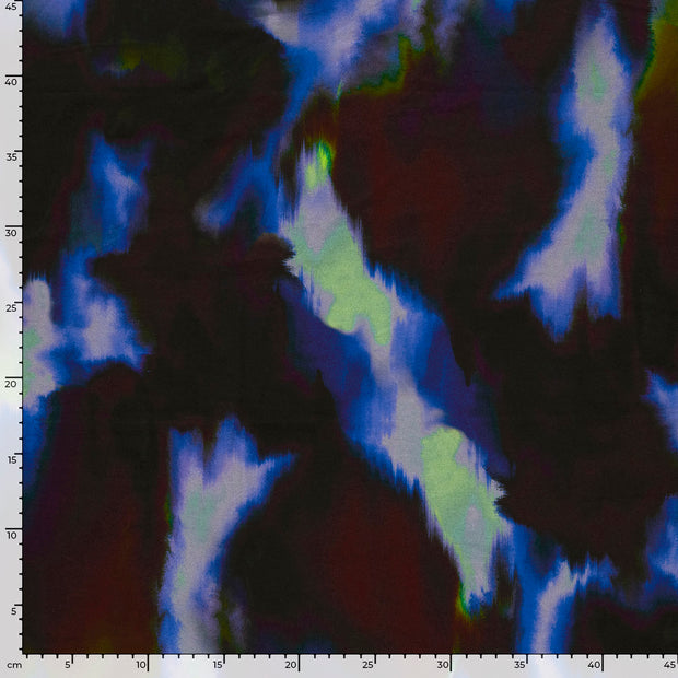 Viscose Vortex Jersey fabric Abstract Purple