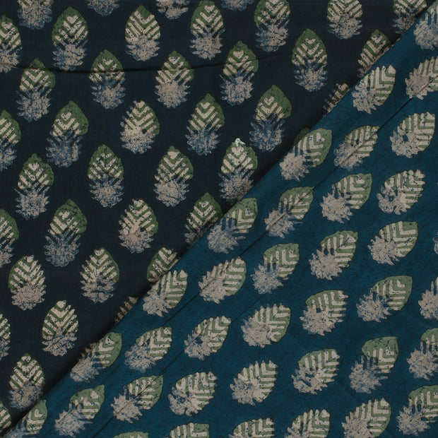 Voile fabric Paisley printed 