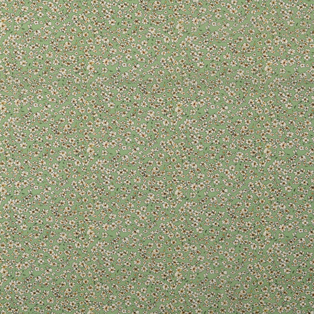 Voile stof Bloemen Groen