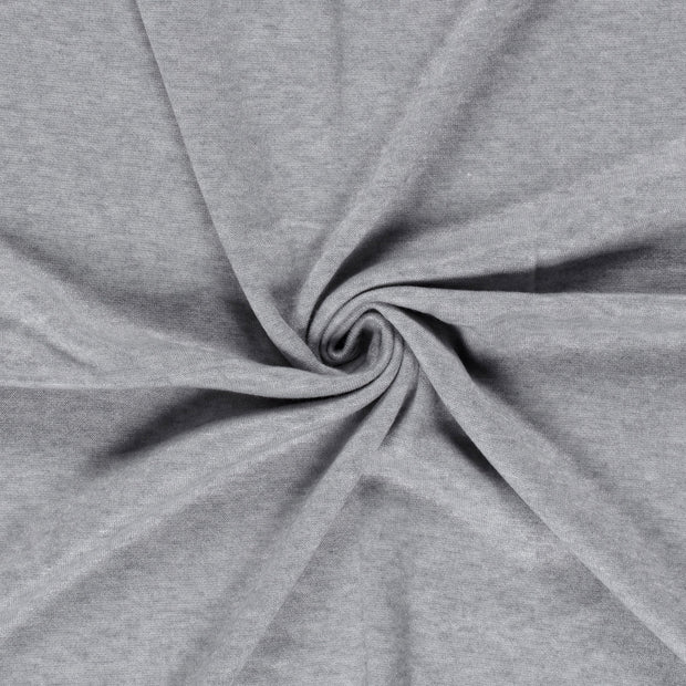 Heavy Knit fabric Light Grey brushed 