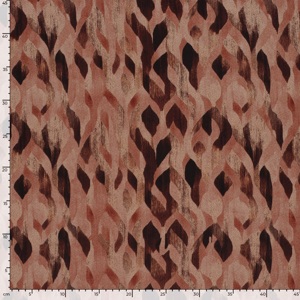 Satin Duchesse fabrik Abstrakt Ziegel