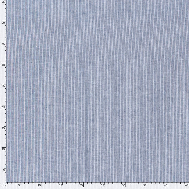 Chambré fabric Stripes Indigo
