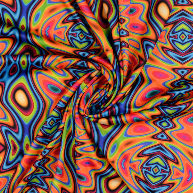 Polyester Jersey stof Multicolor digitaal bedrukt 