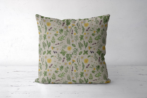 Linen Look fabric Olive Green matte 