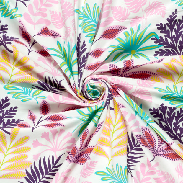 Jersey fabric Off White printed 