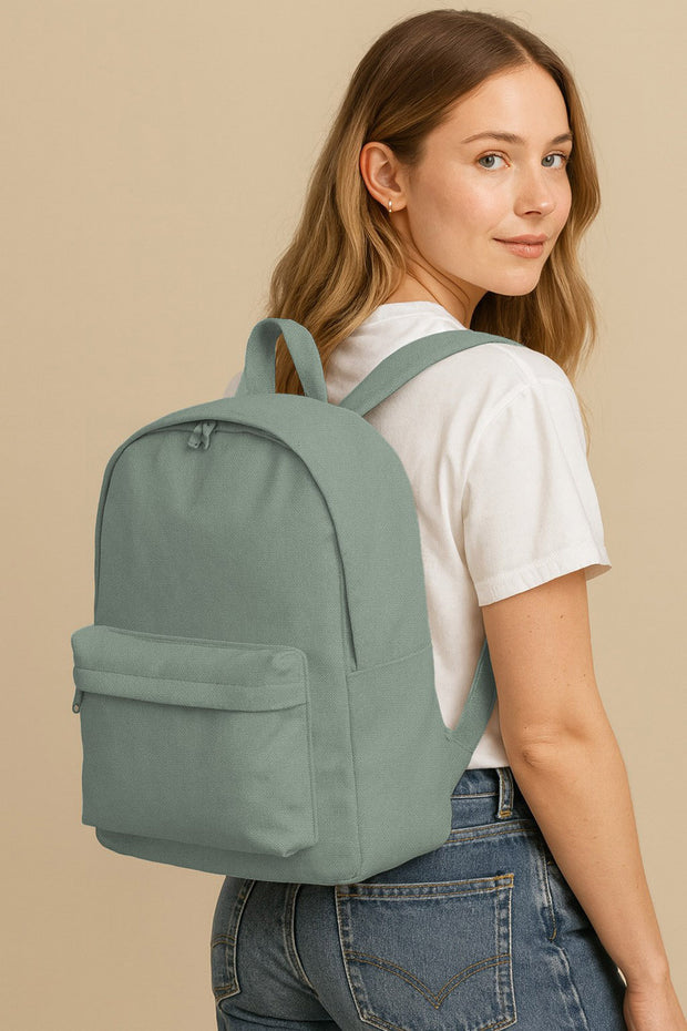 Canvas fabric Unicolour Dark Mint