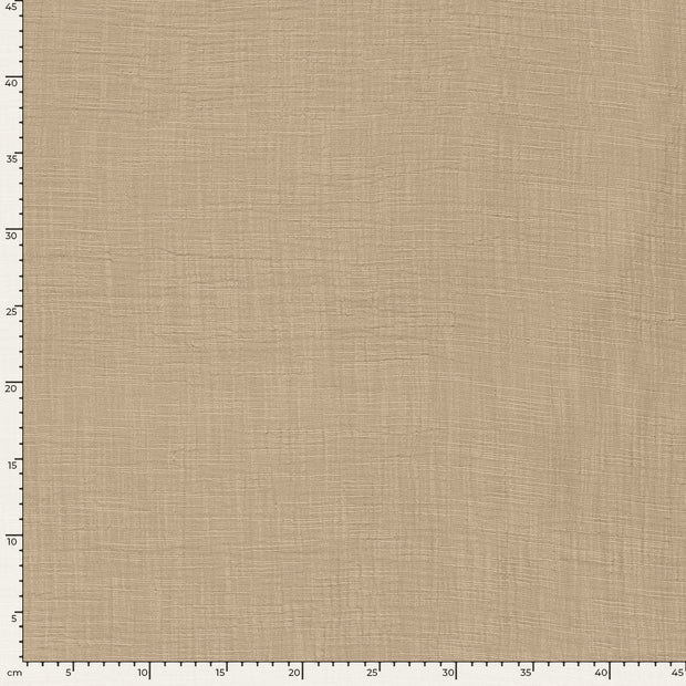 Muslin fabric Unicolour Beige