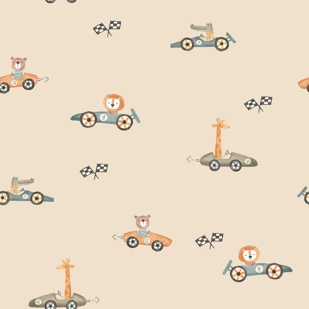 Aqua Protect (waterproof) fabric Cars Beige