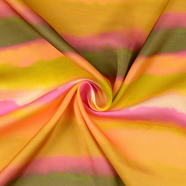 Viscose Satijn stof Multicolor 