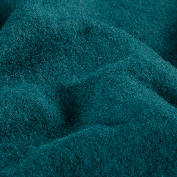 Chiffon en laine tissu Unicolore Bleu Canard