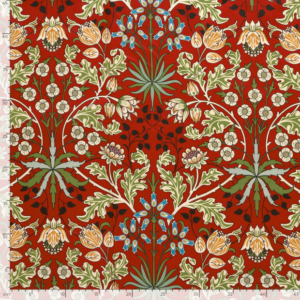 Panama stof Bloemen Rood
