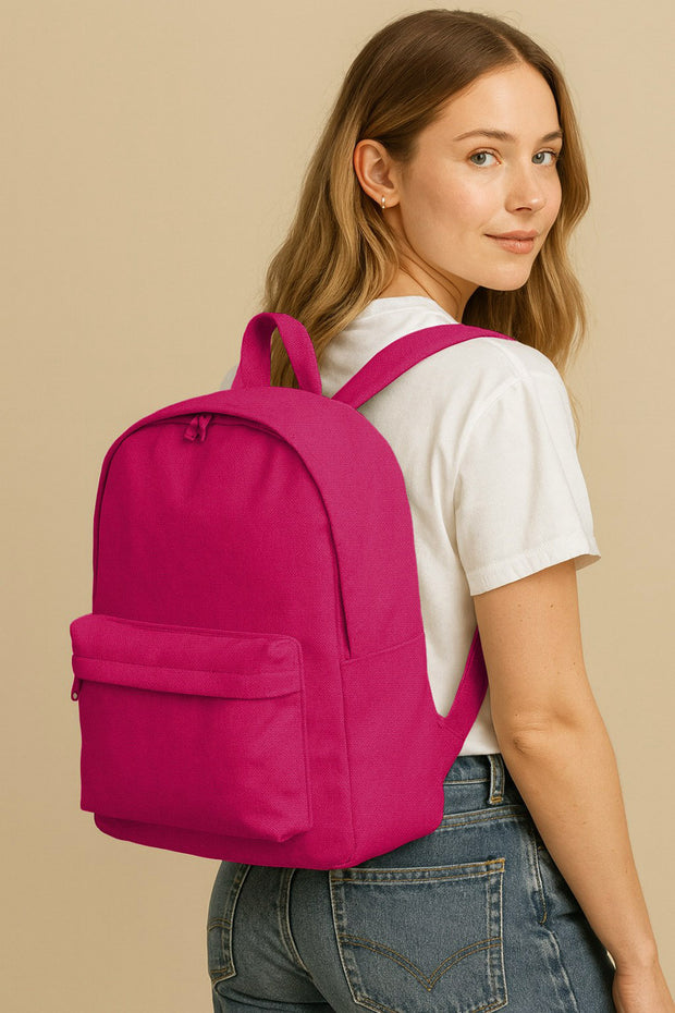Canvas fabrik Uni Fuchsia