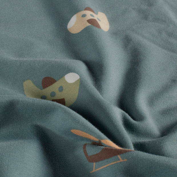 French Terry fabric Indigo