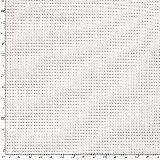 Lace fabric Dots White